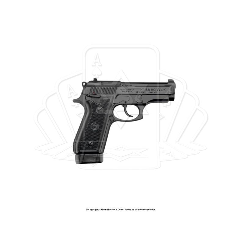 Pistola Taurus 58 HC Plus 20 Tiros Oxidada Fosco Calibre 380