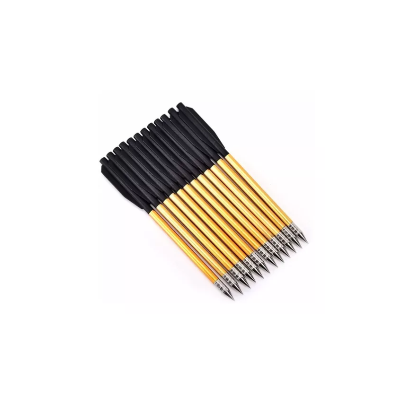 Flechas para Balestra de Alumínio - Kit c/ 12 Unidades