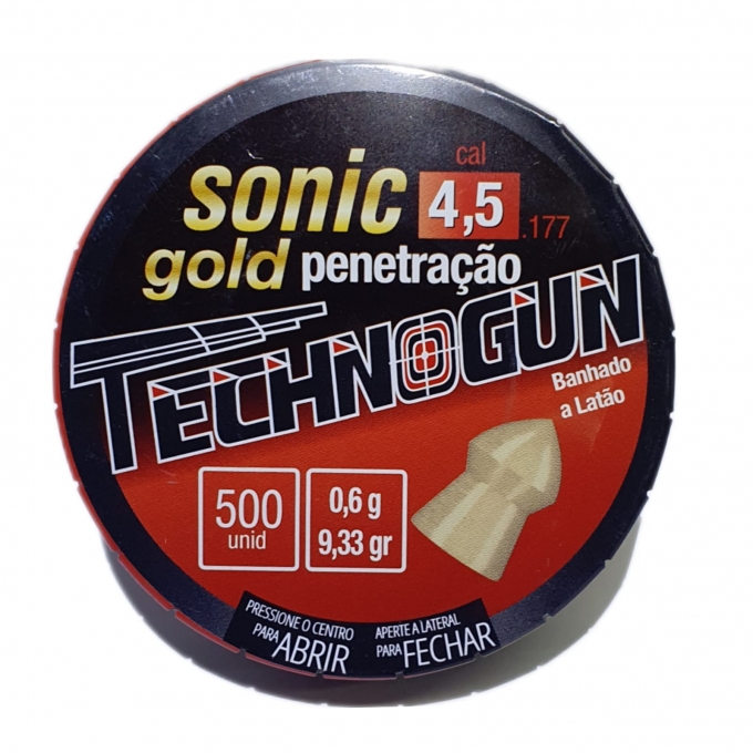 Chumbinho Sonic Gold 4,5 - Master Com 500 Pcs