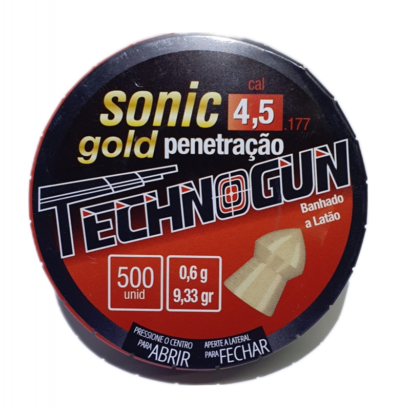 Chumbinho Sonic Gold 4,5 - Master Com 500 Pcs