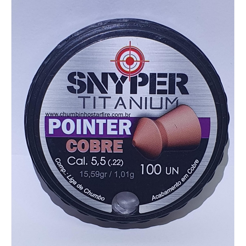 Chumbinho Snyper T. Puncher 5,5 Mm Cobre C/100Un
