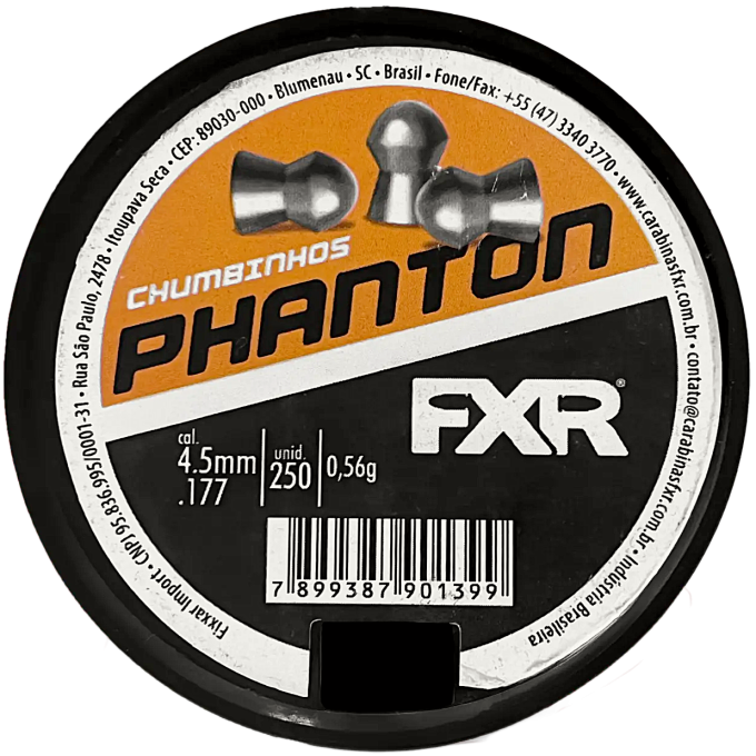 Chumbinho FXR Phanton 4.5mm - 250un