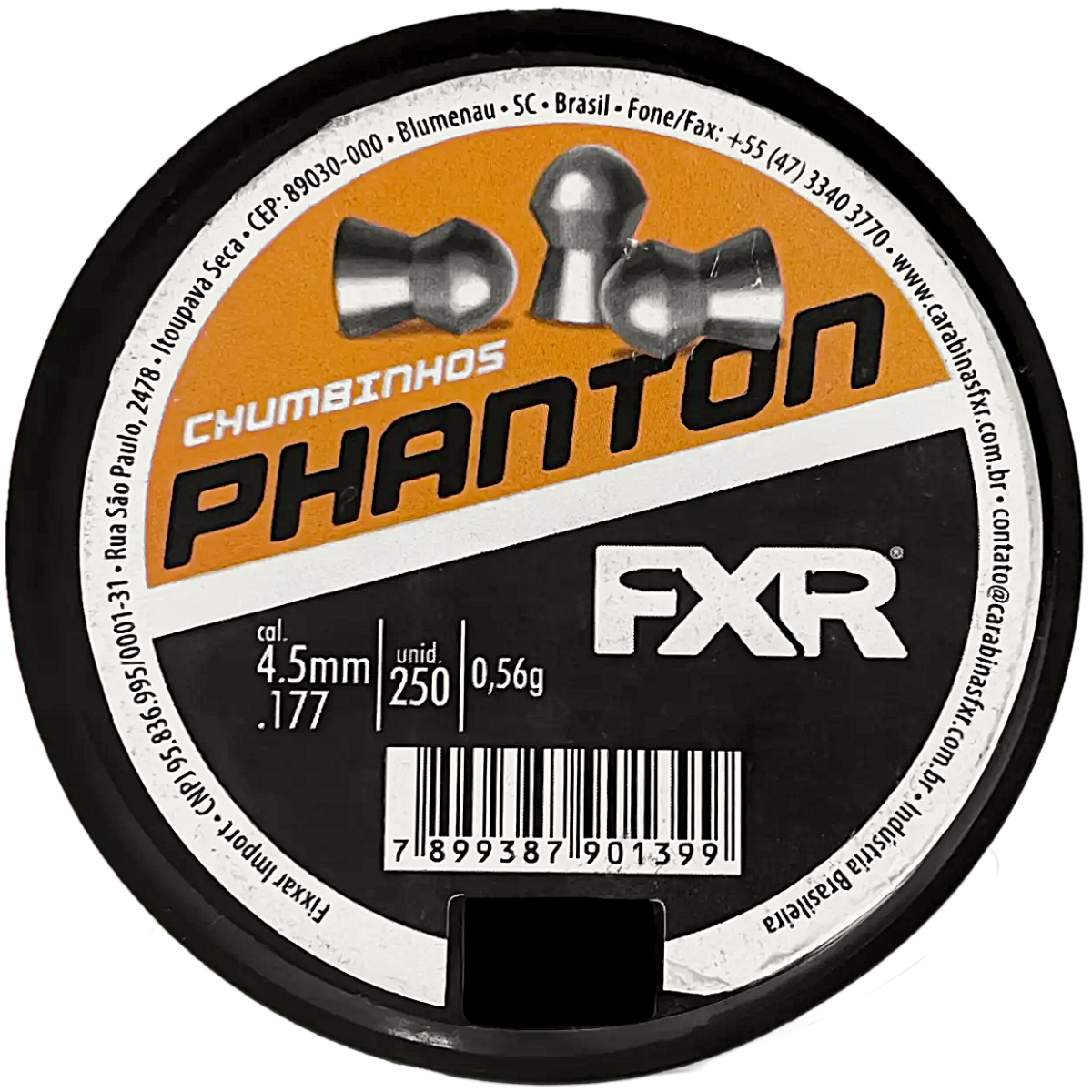 Chumbinho FXR Phanton 4.5mm - 250un