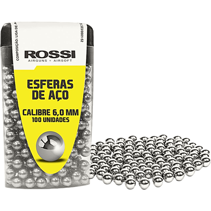 Esfera De Aço 6,0mm 100un - Rossi