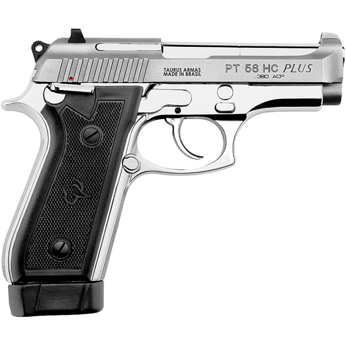Pistola Taurus 58 HC Plus 20 Tiros Inox Fosco Calibre 380