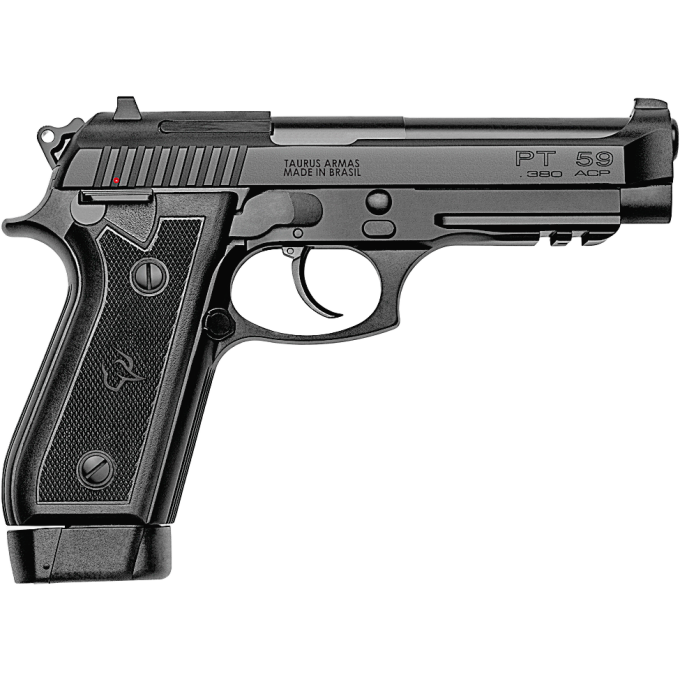 Pistola Taurus 59 S Oxidada Fosco 20 Tiros Calibre 380