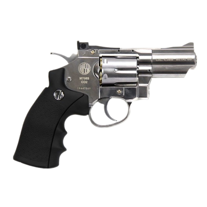 REVOLVER PRES WINGUN NIQ. 708S 2POL CO2 4,5MM CB521 ROSSI